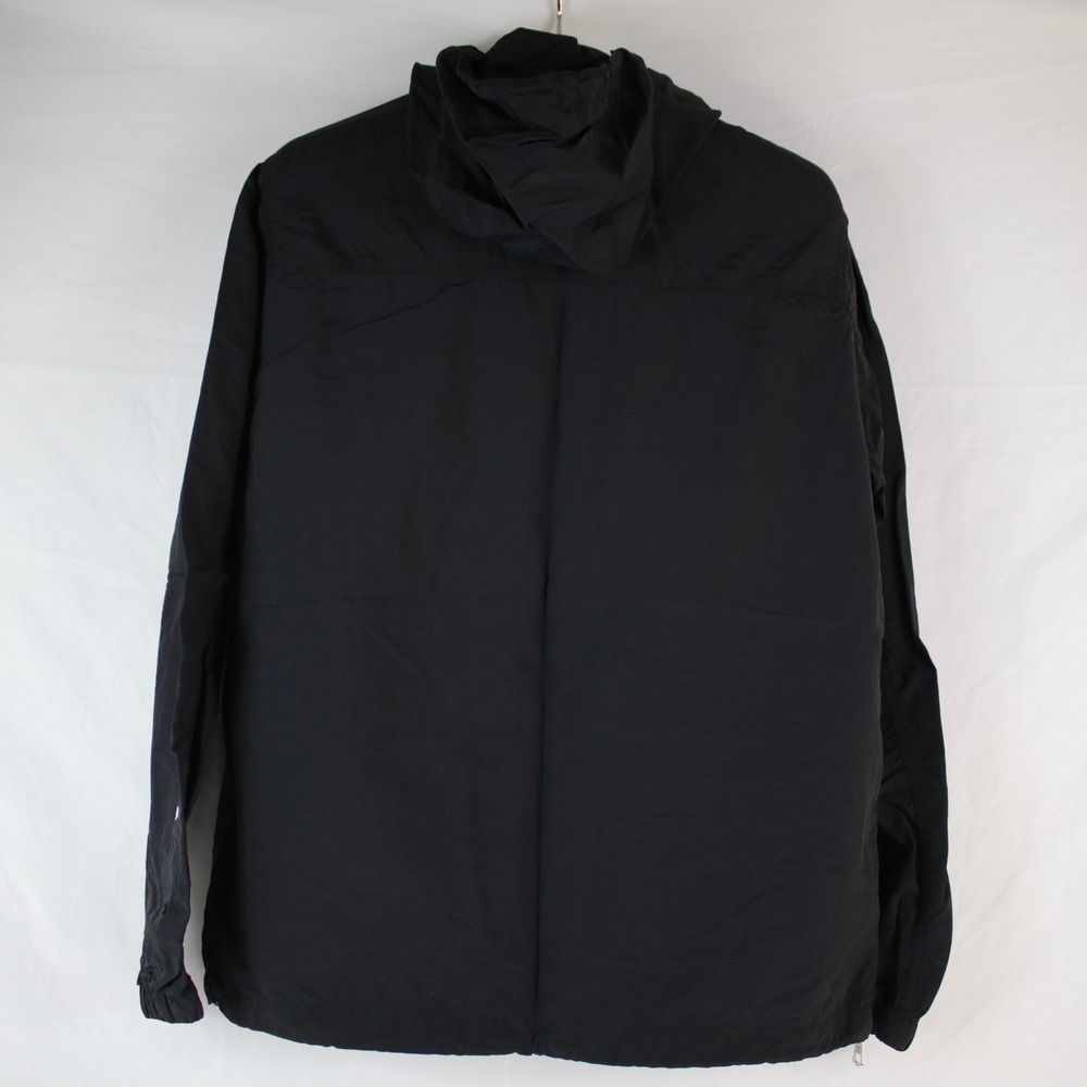 Tommy Hilfiger Black Windbreaker Quarter Zip Hooded Rain Jacket Men's Size S - Picture 3 of 7